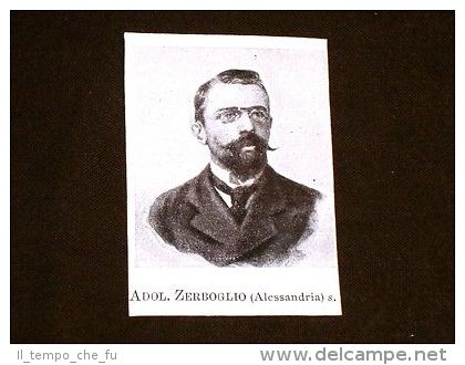 Onorevole A. Zerboglio - Alessandria - deputato in Italia nel 1900