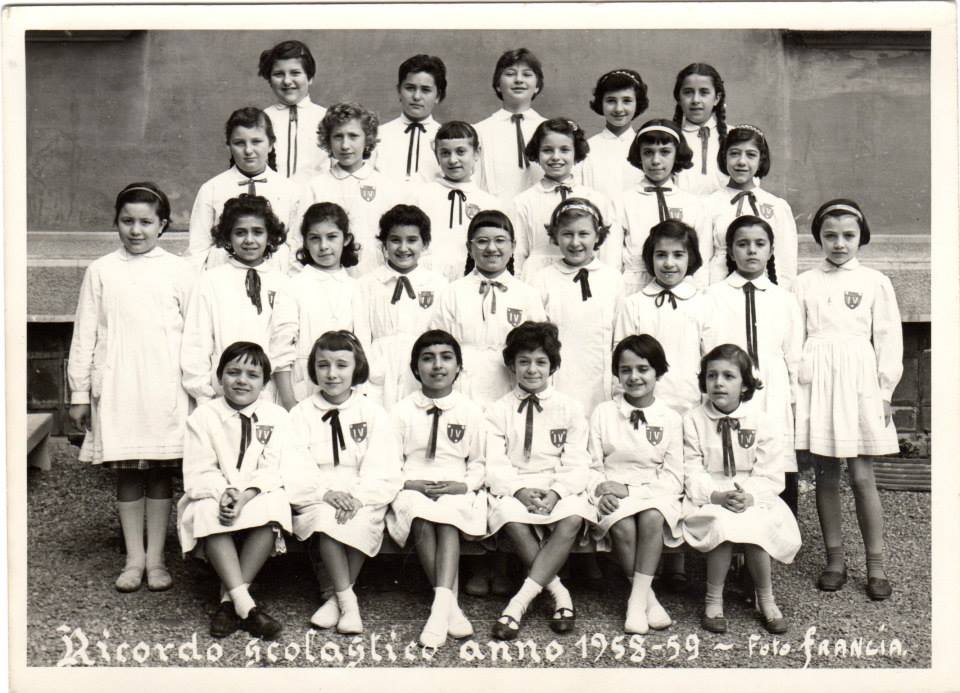 Scuola elementare "Galileo Galilei" -A.S. 1958/59 Classe quarta. Insegnante: Giuseppina Berruti Longo