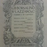 Pubblicità G.B. Borsalino fu Lazzaro – Fabbrica di cappelli