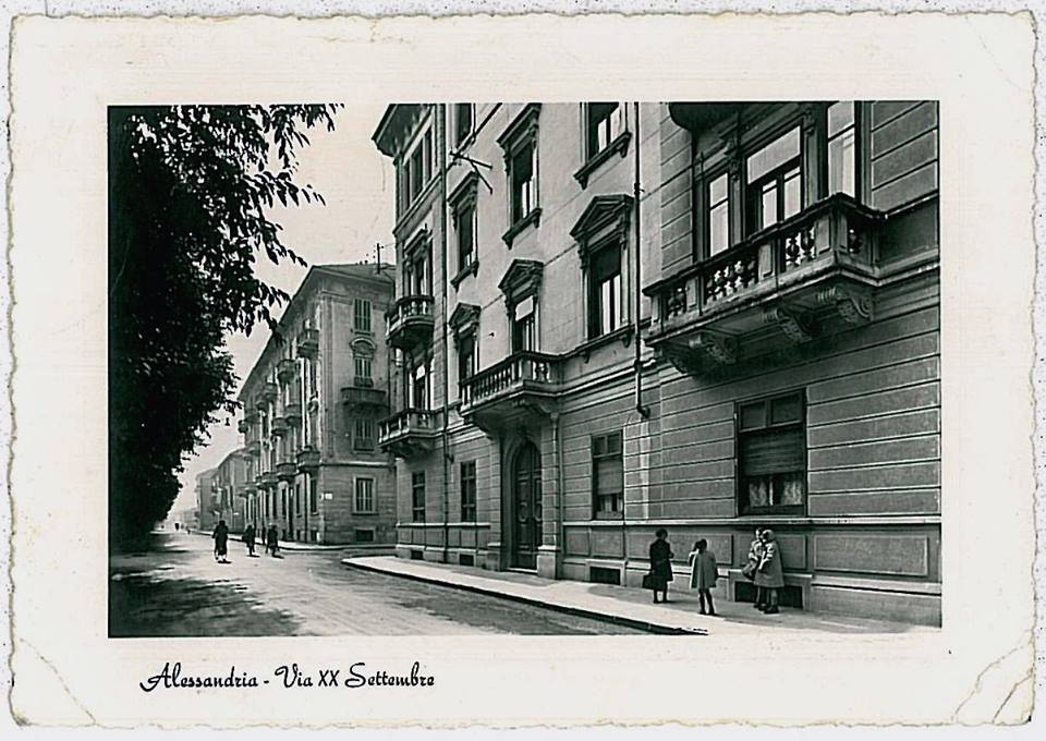 ALESSANDRIA - VIA XX SETTEMBRE - 1952.