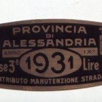 1931 rarissimo BOLLO tassa di circolazione PROVINCIA DI ALESSANDRIA – FASCISMO