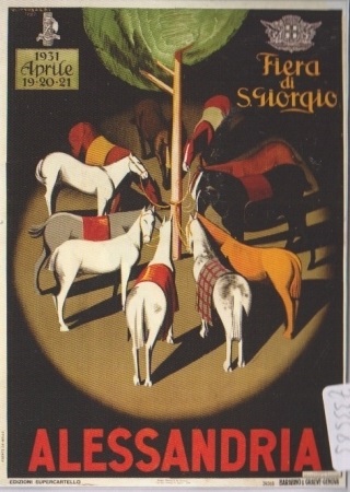 1931 - FIERA DI SAN GIORGIO - ALESSANDRIA ILLUSTRATORE - GIUSEPPE RICCOBALDI DEL BAVA
