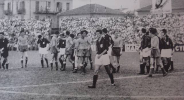 22 settembre 1957, Alessandria-Milan 0-0.