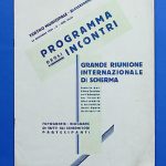 Alessandria – Teatro Municipale – programma incontri riunione internazionale di scherma 1931